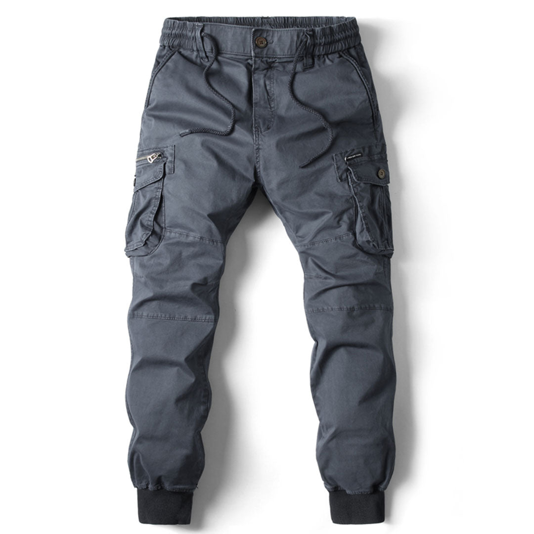 Men’s Cargo Jogger Pants - Relaxed Fit - Elastic Waist - Multiple Pockets