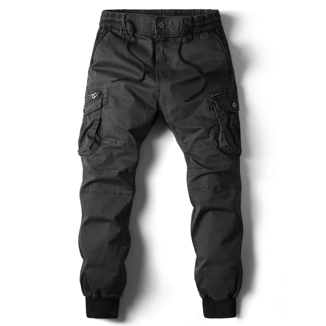Men’s Cargo Jogger Pants - Relaxed Fit - Elastic Waist - Multiple Pockets
