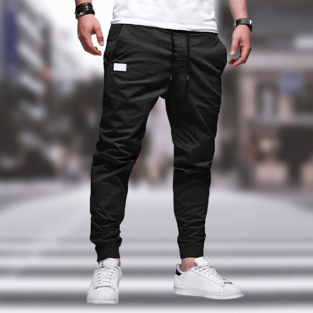 Men’s Cargo Pants – Relaxed Fit – Cotton Blend – Tapered Leg – Utility Pockets – Drawstring Waist