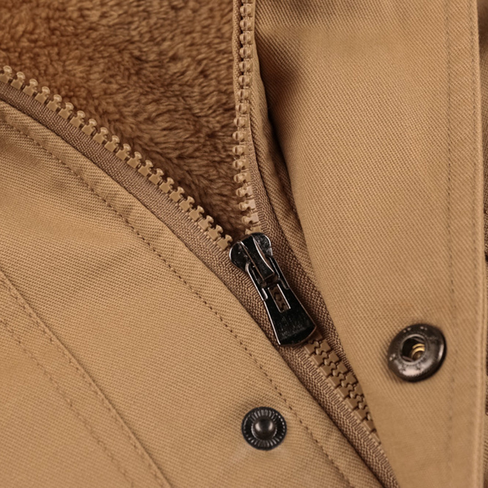 Men’s Utility Winter Jacket - Water-Resistant - Multiple Pockets