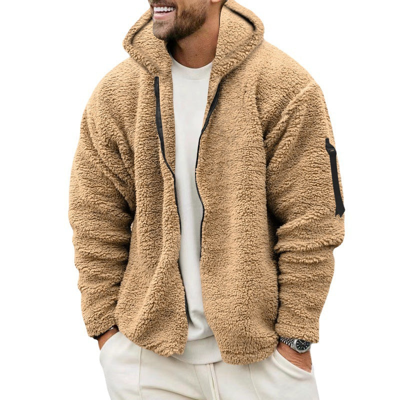 Men’s Softshell Jacket – Fleece Lined – Standard Fit – Zipper Pockets – High Neck
