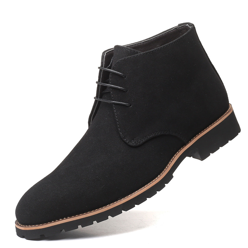 Men’s Chukka Boots – Mid Ankle – Minimalist Design – Lace-Up Smart Casual