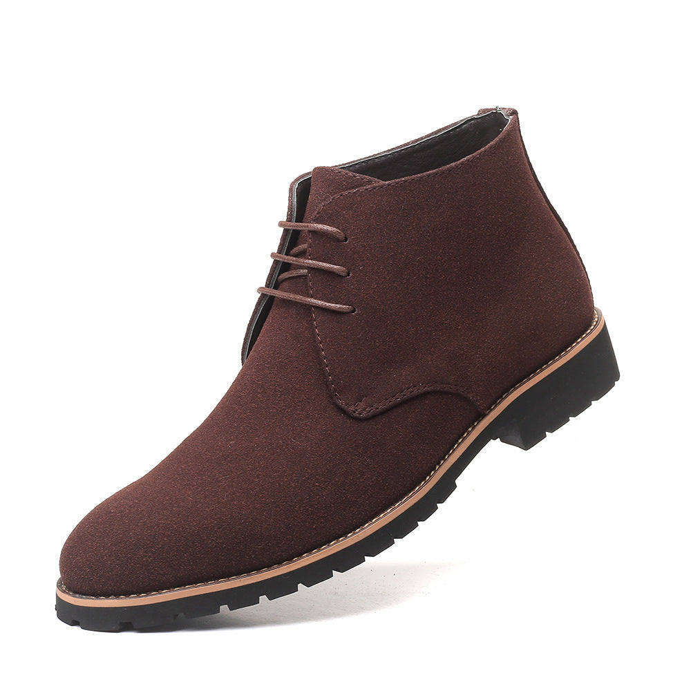 Men’s Chukka Boots – Mid Ankle – Minimalist Design – Lace-Up Smart Casual