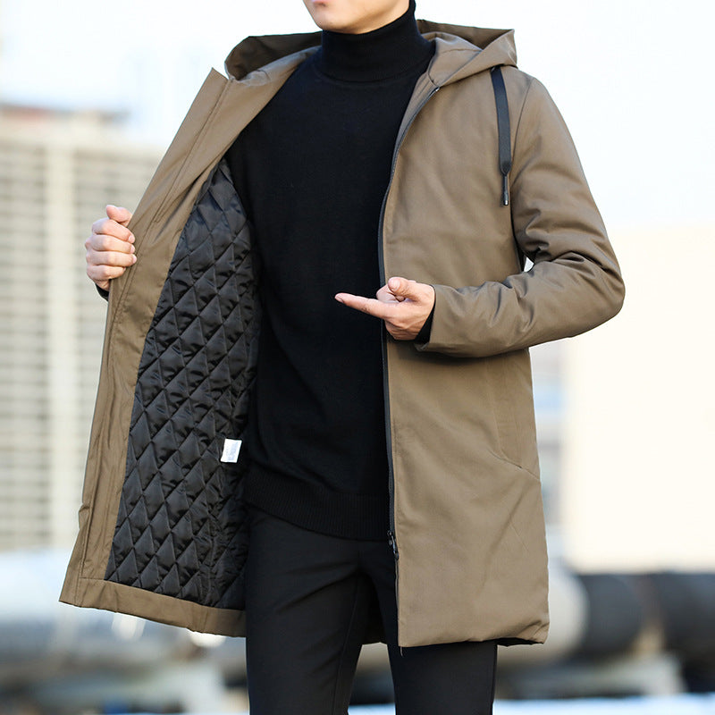 Men’s Parka Jacket – Relaxed Fit – Quilted Lining – Weather-Resistant – Hooded