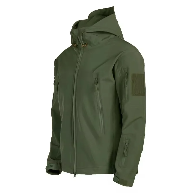 Men’s Tactical Jacket – Waterproof Windproof – Hooded – Multi-Pocket – Reinforced Seams
