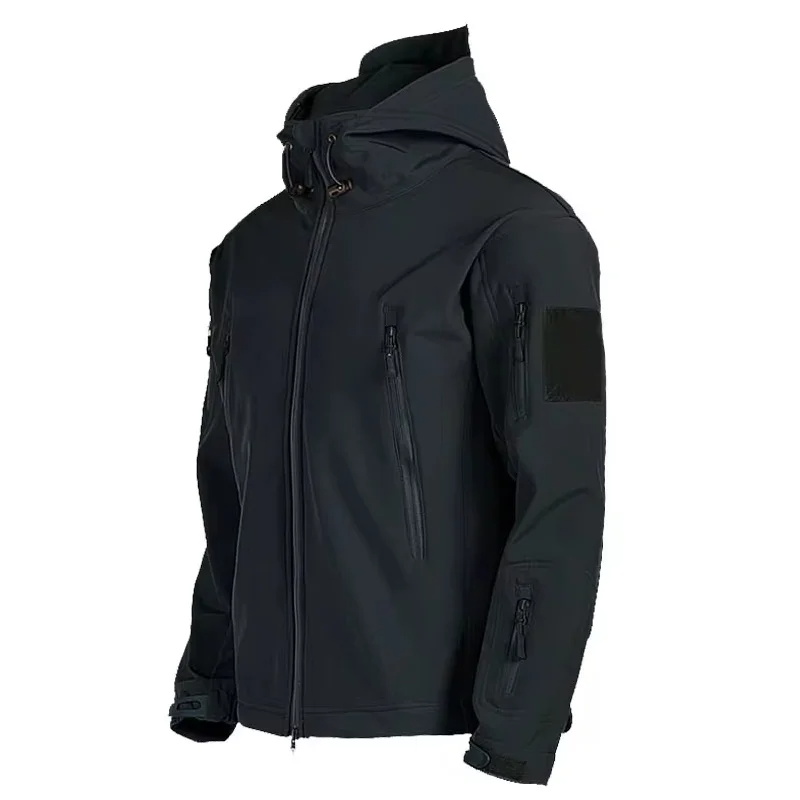 Men’s Tactical Jacket – Waterproof Windproof – Hooded – Multi-Pocket – Reinforced Seams