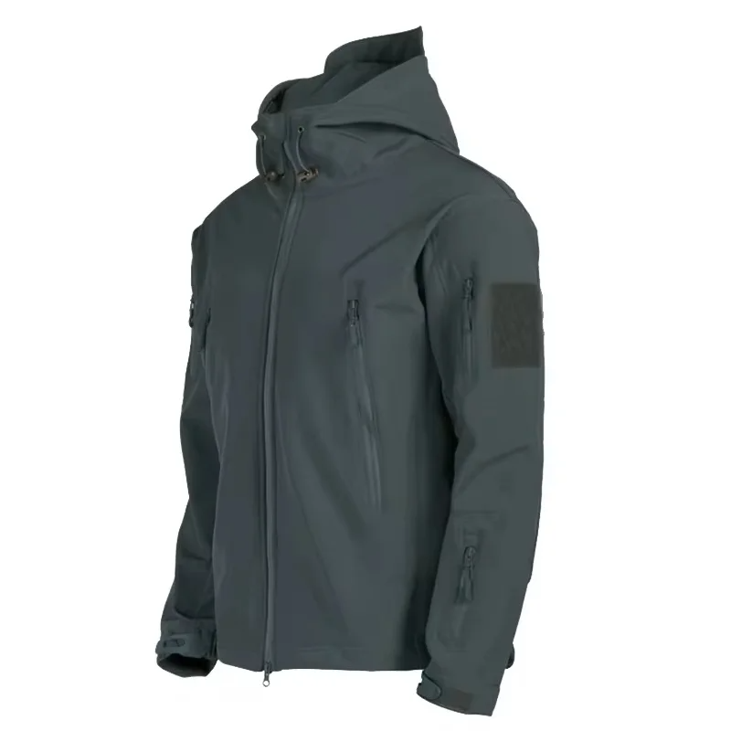 Men’s Tactical Jacket – Waterproof Windproof – Hooded – Multi-Pocket – Reinforced Seams