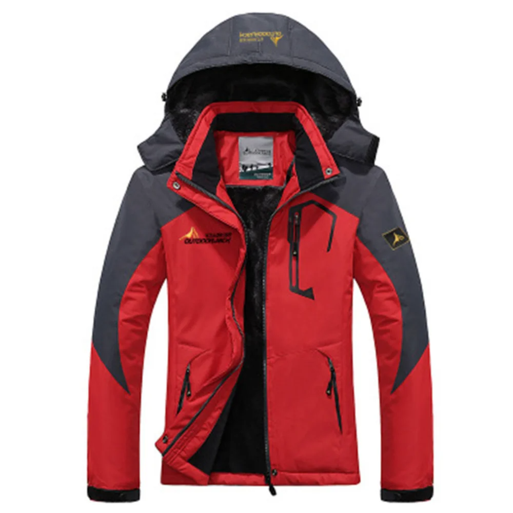Men’s Parka Jacket – Windproof Shell – Faux Fur Hood – Standard Fit – Zip Pockets