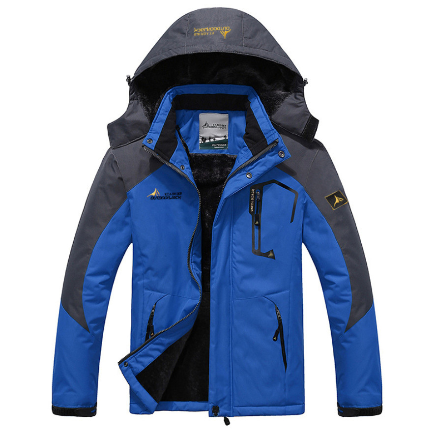 Men’s Parka Jacket – Windproof Shell – Faux Fur Hood – Standard Fit – Zip Pockets