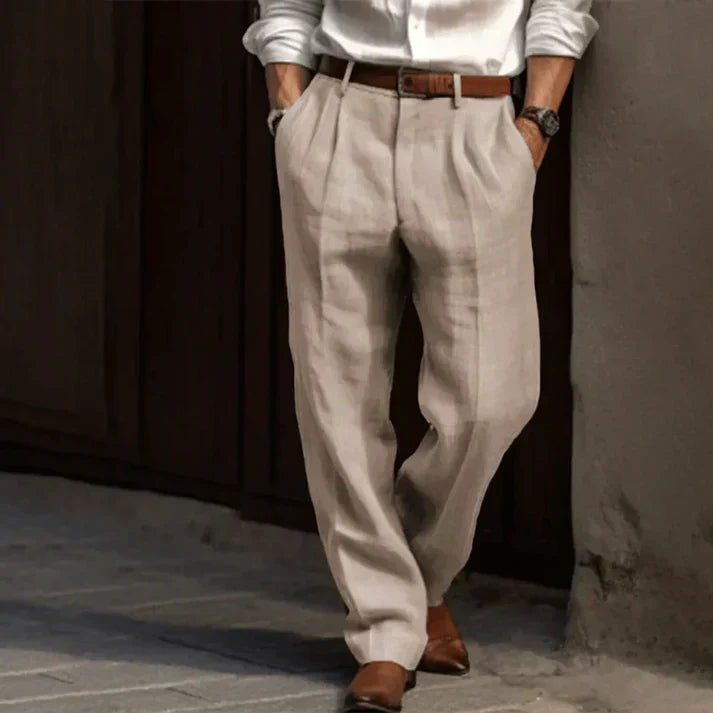 Vintage Men's Tailored Trousers | Comfortable Slim Fit | All-Season Style