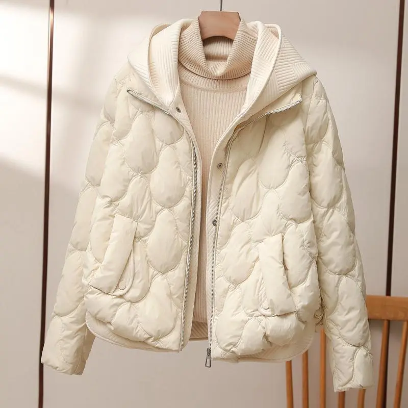 Men’s Quilted Puffer Jacket – Hooded – Zip Closure – Warm Insulated – Front Pockets