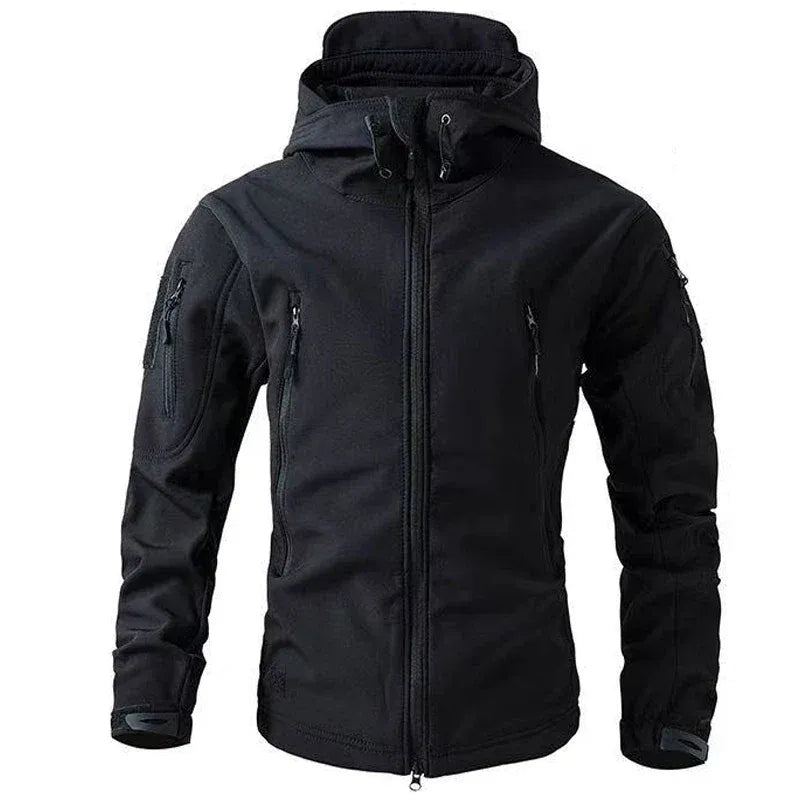 Men’s Jacket – Regular Fit – Weather-Resistant – Adjustable Hood – Tactical Pockets