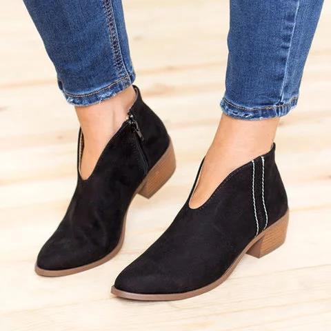 V-Cut Ankle Boots for Women | Chic, Stylish & Comfortable All-Season Footwear