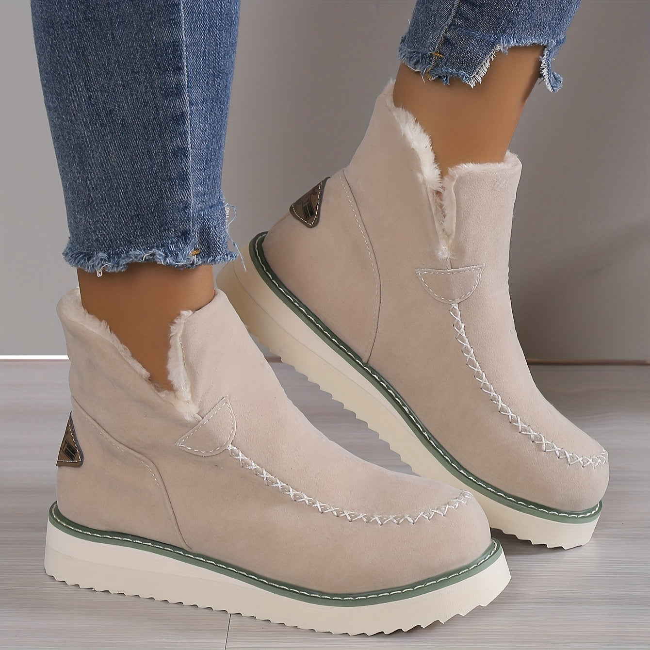 Women's Ankle Boots - Lace-Up Design - Warm Lined Comfort Wear