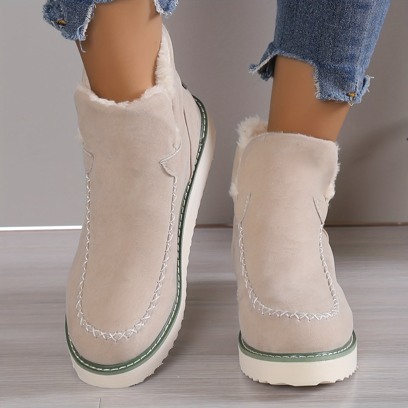 Women's Ankle Boots - Lace-Up Design - Warm Lined Comfort Wear