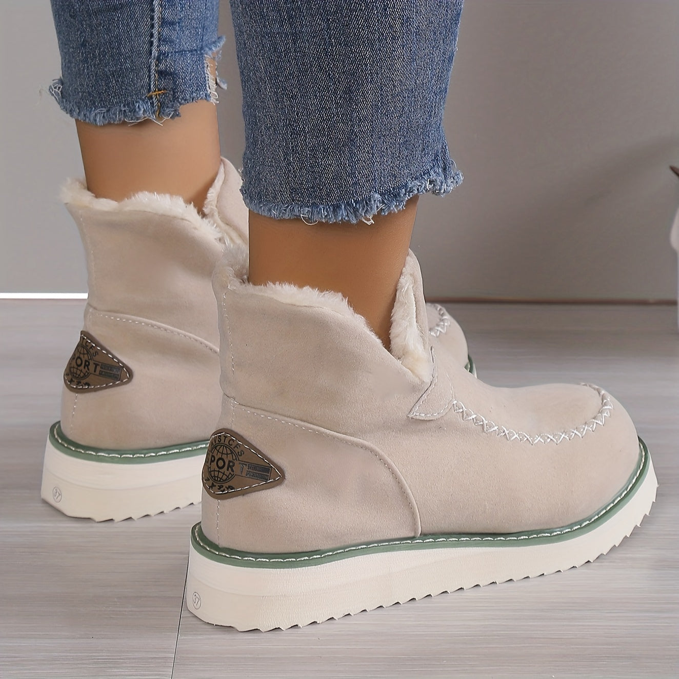 Women's Ankle Boots - Lace-Up Design - Warm Lined Comfort Wear