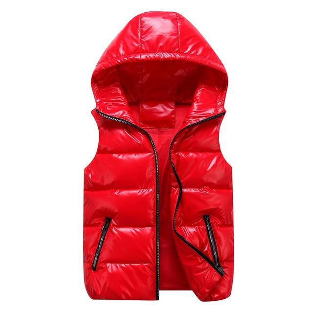 Men’s Sleeveless Puffer Vest – Quilted Hooded Design – Regular Fit – Outdoor Casual