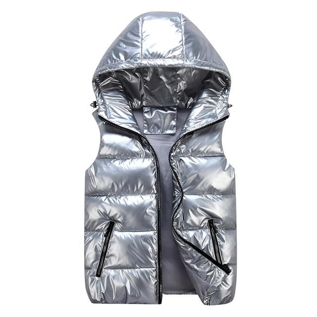Men’s Sleeveless Puffer Vest – Quilted Hooded Design – Regular Fit – Outdoor Casual
